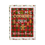 Personalized Gift Tartan Plaid Blanket Clan MacKinnon Modern With Christmas Cookie Baking Crew Christmas Gift Blanket, Plaid Blanket, Christmas Fleece Blanket, Christmas Blanket, Tartan Blanket, Scottish Blanket, Scotland Blanket, Family Name Blanket, Custom Blanket, Personalized Blanket