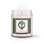 Soy Wax Candle - Buffalo Plaid Candle Clan Crest Badge Bisset Tartan Plaid Soy Wax Candle, oil candle, candle handmade, wax candle, soy wax, nature wax, natural soy wax, natural soy candles, natural candle