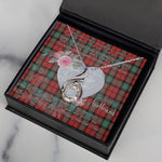 Rising Phoenix Necklace - Valentine Necklace Clan Kerr Ancient Tartan Gift for Girlfriend, Gift for My Wife Rising Phoenix Necklace