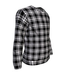 Scotstee Shop Tartan Plaid Sweatshirt, plaid sweatshirt, christmas sweatshirt, christmas sweatshirt womens, mens christmas sweatshirt, buffalo plaid sweatshirt,Clan Menzies Black & White Modern Sweatshirt