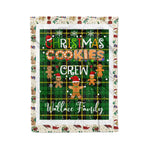 Personalized Gift Tartan Plaid Blanket Clan Wallace Hunting With Christmas Cookie Baking Crew Christmas Gift Blanket, Plaid Blanket, Christmas Fleece Blanket, Christmas Blanket, Tartan Blanket, Scottish Blanket, Scotland Blanket, Family Name Blanket, Custom Blanket, Personalized Blanket
