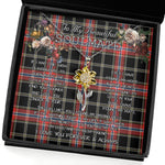To My Beautiful Soulmate Sunflower Necklace In Your Eyes I Have Found My Home Clan Norwegian Tartan Jewelry For Girlfriend, Tartan Sunflower Pendant Necklace, Scottish Tartan Jewelry, valentine necklace, necklace girlfriend, necklace for wife, cute necklaces for girlfriend, jewelry for girlfriend, to my soulmate necklace, to my future wife necklace
