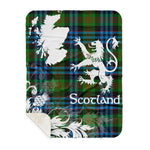 Sherpa Blanket - Tartan Blanket Thistle and Lion Scottish Clan Newlands Plaid Blanket, plaid sherpa blanket queen,purple sherpa blanket,queen sherpa blanket,queen size sherpa blanket,red sherpa blanket,scottish tartan blankets,sherpa blanket,sherpa christmas blanket