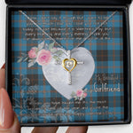 Gift For My Beautiful Girlfriend Necklace Valentine Necklace Clan Maule Modern Tartan Cross Dancing Necklace Scottish Tartan Jewelry
