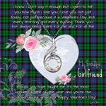Rising Phoenix Necklace - Valentine Necklace Clan Ferguson of Balquhidder Tartan Gift for Girlfriend, Gift for My Wife Rising Phoenix Necklace