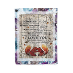 Scotstee Shop - Personalized Gift Letter To My Wife Letter Cute Gift For Your Wife Family Gift Fleece Blanket