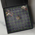To My Beautiful Soulmate Necklace In Your Eyes I Have Found My Home Clan Lumsden Hunting Tartan Crown Pendant Necklace