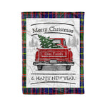 Tartan Blanket Vintage Red Truck with Christmas Tree Family Scottish Clan Glas plaid blanket, red plaid blanket, buffalo plaid blanket, green plaid blanket, plaid fleece blanket, blue plaid blanket, red tartan blanket, tartan plaid blanket, black and white plaid blanket, , christmas plaid blanket, orange plaid blanket, tartan plaid throw blanket, pink plaid blanket, brown plaid blanket, buffalo check blanket
