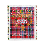 Personalized Gift Tartan Plaid Blanket Clan Aberdeen With Christmas Cookie Baking Crew Christmas Gift Blanket, Plaid Blanket, Christmas Fleece Blanket, Christmas Blanket, Tartan Blanket, Scottish Blanket, Scotland Blanket, Family Name Blanket, Custom Blanket, Personalized Blanket