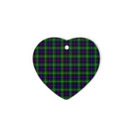 Swinton Tartan Heart Ornaments, Christmas Tree Ornament, Plaid Christmas Ornaments, Ceramic Heart Christmas Tree Decoration, Christmas Ornament, Plaid Ornament, Tartan Ornament, Buffalo Plaid Ornament