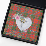 Gift For My Beautiful Girlfriend Necklace Valentine Necklace Clan Grant Ancient Tartan Cross Dancing Necklace Scottish Tartan Jewelry