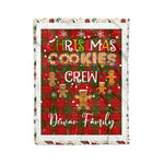 Products Personalized Gift Tartan Plaid Blanket Clan Dewar With Christmas Cookie Baking Crew Christmas Gift Blanket, Plaid Blanket, Christmas Fleece Blanket, Christmas Blanket, Tartan Blanket, Scottish Blanket, Scotland Blanket, Family Name Blanket, Custom Blanket, Personalized Blanket