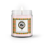 Soy Wax Candle - Buffalo Plaid Candle Clan Crest Badge Baxter Tartan Plaid Soy Wax Candle, oil candle, candle handmade, wax candle, soy wax, nature wax, natural soy wax, natural soy candles, natural candle