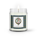 Soy Wax Candle - Buffalo Plaid Candle Clan Crest Badge Aiton Hunting Tartan Plaid Soy Wax Candle, oil candle, candle handmade, wax candle, soy wax, nature wax, natural soy wax, natural soy candles, natural candle