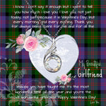 Rising Phoenix Necklace - Valentine Necklace Clan Blair Tartan Gift for Girlfriend, Gift for My Wife Rising Phoenix Necklace