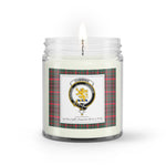 Soy Wax Candle - Buffalo Plaid Candle Clan Crest Badge Cumming Hunting Modern Tartan Plaid Soy Wax Candle, oil candle, candle handmade, wax candle, soy wax, nature wax, natural soy wax, natural soy candles, natural candle