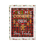 Personalized Gift Tartan Plaid Blanket Clan Innes With Christmas Cookie Baking Crew Christmas Gift Blanket, Plaid Blanket, Christmas Fleece Blanket, Christmas Blanket, Tartan Blanket, Scottish Blanket, Scotland Blanket, Family Name Blanket, Custom Blanket, Personalized Blanket