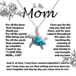 Opal Turtle Necklace - Mom Necklace -To My Mom - I Need To Say I Love You, Mom... I Do - Mother's Day Gift