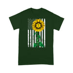 Scotstee Shop - Vintage American Flag EMT Sunflower Hippie EMT Nurse Gifts 4th Of July Shirt Nurse 4th of July Shirt emergency nurse shirts