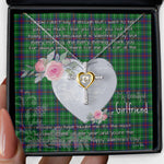 Gift For My Beautiful Girlfriend Necklace Valentine Necklace Clan Duncan Modern Tartan Cross Dancing Necklace Scottish Tartan Jewelry