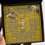To My Beautiful Soulmate Sunflower Necklace In Your Eyes I Have Found My Home Clan Houston Tartan Jewelry For Girlfriend