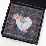 Gift For My Beautiful Girlfriend Necklace Valentine Necklace Clan Anderson Modern Tartan Cross Dancing Necklace Scottish Tartan Jewelry