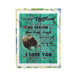 Scotstee Shop - Personalized Gift Letter To My Husband Home Decor Gift For Man Couple Love Fleece Blanket