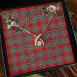 To My Beautiful Soulmate Necklace In Your Eyes I Have Found My Home Clan MacBain Tartan Wishbone Dancing Necklace