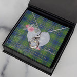 Rising Phoenix Necklace - Valentine Necklace Clan Marjoribanks Ancient Tartan Gift for Girlfriend, Gift for My Wife Rising Phoenix Necklace