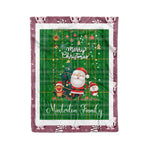 Personalized Gift Tartan Plaid Blanket Clan Masterton With Funny Santa Snowman Reindeer Merry Christmas Fleece Blanket, Home Living Room, Plaid Blanket, Tartan Blanket, Scottish Blanket, Buffalo fleece blanket, Christmas Blanket