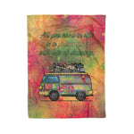 Scotstee Shop - Scotstee Shop Blanket All You Need is a Yellow Van Graphic Hippie Fleece Blanket