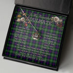 To My Beautiful Soulmate Necklace In Your Eyes I Have Found My Home Clan Swinton Tartan Crown Pendant Necklace