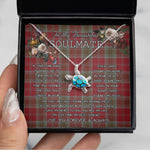 Sea Turtle Necklace To My Beautiful Soulmate Necklace In Your Eyes I Have Found My Home Clan Lindsay Tartan Blue Turtle Necklace, Valentine Necklace Gift for Girlfriend Clan Mitchell Ancient Tartan Sunflower Pendant Necklace, Scottish Tartan Jewelry, valentine necklace, necklace girlfriend, necklace for wife, cute necklaces for girlfriend, jewelry for girlfriend, to my soulmate necklace, to my future wife necklace
