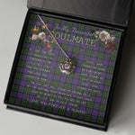 To My Beautiful Soulmate Necklace In Your Eyes I Have Found My Home Clan MacCallum of Berwick Tartan Crown Pendant Necklace