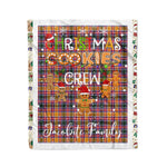 Personalized Gift Tartan Plaid Blanket Clan Jacobite With Christmas Cookie Baking Crew Christmas Gift Blanket, Plaid Blanket, Christmas Fleece Blanket, Christmas Blanket, Tartan Blanket, Scottish Blanket, Scotland Blanket, Family Name Blanket, Custom Blanket, Personalized Blanket