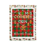Fleece Blanket - Personalized Gift Tartan Plaid Blanket Clan Moncrieffe With Christmas Cookie Baking Crew Christmas Gift Fleece Blanket