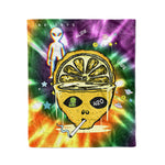 Scotstee Shop - Scotstee Shop Blanket Alien Lemon Rainbow Hippie Fleece Blanket
