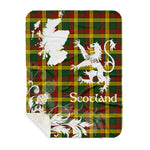 Sherpa Blanket - Tartan Blanket Thistle and Lion Scottish Clan MacMillan Plaid Blanket, plaid sherpa blanket queen,purple sherpa blanket,queen sherpa blanket,queen size sherpa blanket,red sherpa blanket,scottish tartan blankets,sherpa blanket,sherpa christmas blanket