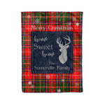 Scotstee Shop Tartan Plaid Christmas Fleece Blankets Clan Somerville Plaid Blanket