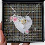 Gift For My Beautiful Girlfriend Necklace Valentine Necklace Clan Farquharson Weathered Tartan Cross Dancing Necklace Scottish Tartan Jewelry