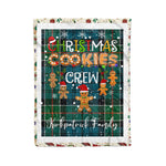Personalized Gift Tartan Plaid Blanket Clan Kirkpatrick With Christmas Cookie Baking Crew Christmas Gift Blanket, Plaid Blanket, Christmas Fleece Blanket, Christmas Blanket, Tartan Blanket, Scottish Blanket, Scotland Blanket, Family Name Blanket, Custom Blanket, Personalized Blanket