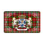 Doormat - Welcome Mat Scottish Fullerton Clan Badge Tartan Door Mat, Plaid Doormat