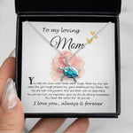 Opal Turtle Necklace - Mom Necklace Gift, To My Loving Mom Neckalce, You Held Me When Times were Tough, You are My Rock