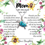 Opal Turtle Necklace - To My Mom Neckalce - Thank You For Sacrifices You Make Every Day Mother's Day Gift