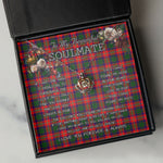 To My Beautiful Soulmate Necklace In Your Eyes I Have Found My Home Clan Charteris Tartan Crown Pendant Necklace