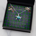 Sea Turtle Necklace To My Beautiful Soulmate Necklace In Your Eyes I Have Found My Home Clan Ferguson of Balquhidder Tartan Blue Turtle Necklace