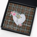 Gift For My Beautiful Girlfriend Necklace Valentine Necklace Clan Ferguson Weathered Tartan Cross Dancing Necklace Scottish Tartan Jewelry