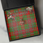 To My Beautiful Soulmate Necklace In Your Eyes I Have Found My Home Clan Burnett Ancient Tartan Crown Pendant Necklace