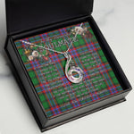 To My Beautiful Soulmate Necklace In Your Eyes I Have Found My Home Clan McGeachie Tartan Rising Phoenix Necklace