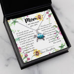 Opal Turtle Necklace - To My Mom Neckalce - Thank You For Sacrifices You Make Every Day Mother's Day Gift